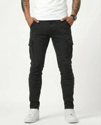 Men's Navy Stretch Cargo Pants