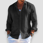 Men's Relaxed Fit Summer Shirt - Black