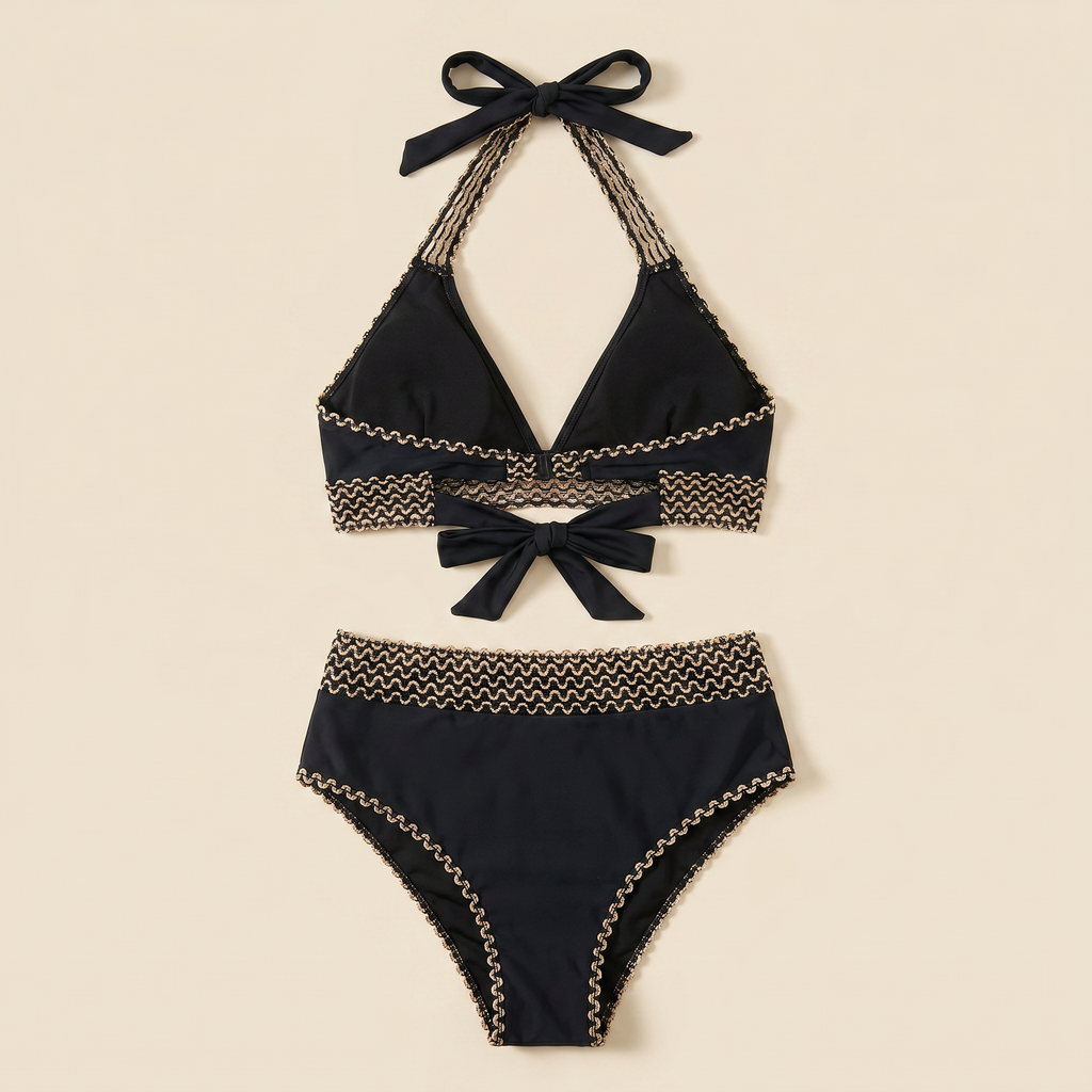 Women's High-Waisted Two-Piece Bikini