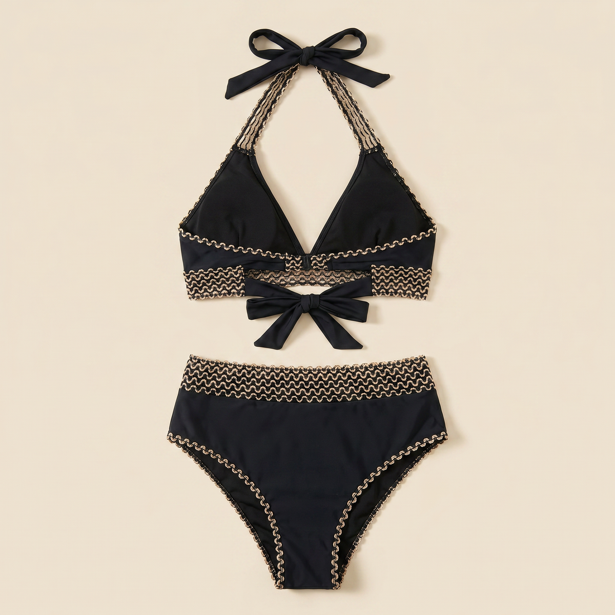 Women's High-Waisted Two-Piece Bikini