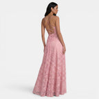 Women's Fitted Backless Tie Dress