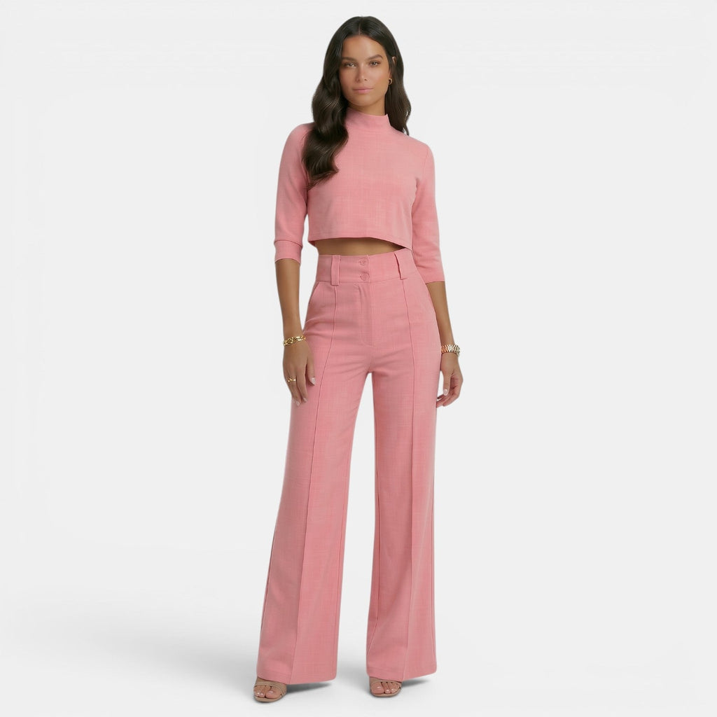 Women's Casual Elegant Set - Pink