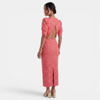 Women's Two-Piece Crop Top and Slit Skirt Set