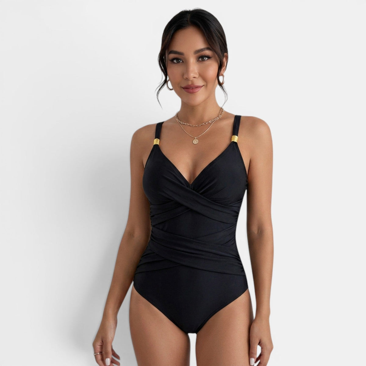 Women's Slim Fit Swimsuit - Black