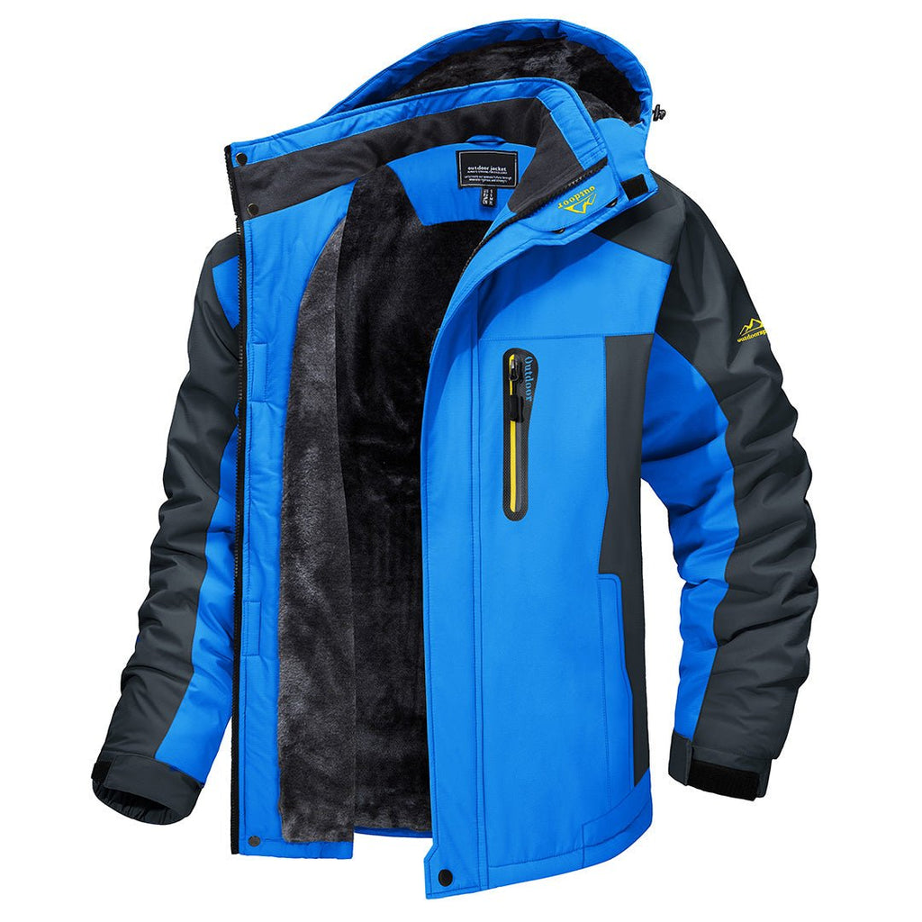 Men's Waterproof Windbreaker Jacket - Blue