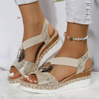 Women's Orthopedic Platform Sandals - Beige