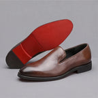 Men's Leather Loafers - Brown