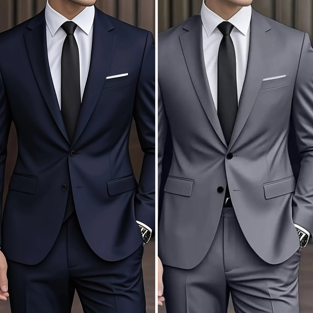 Men's Slim Fit Two-Piece Wedding Suit