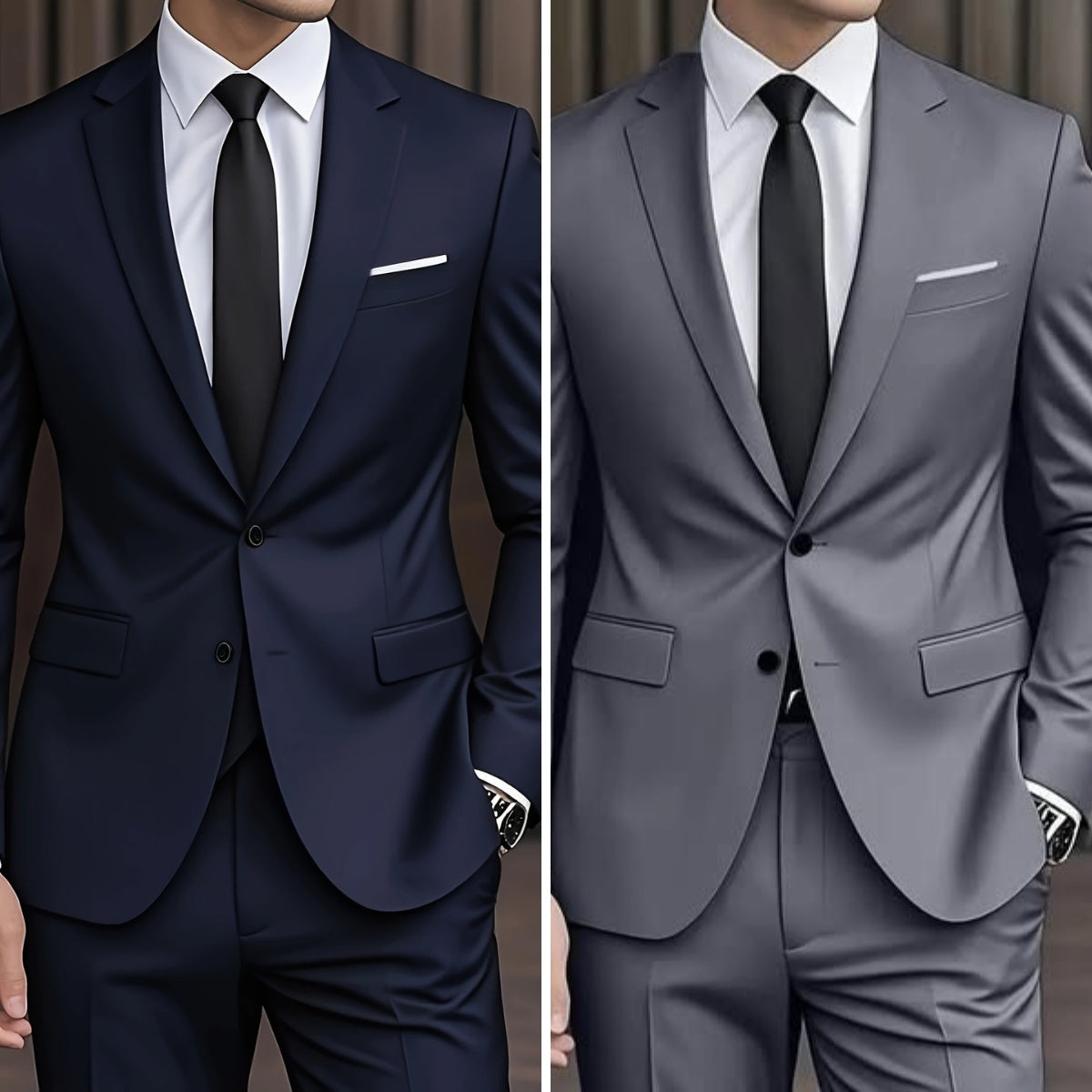 Men's Slim Fit Two-Piece Wedding Suit