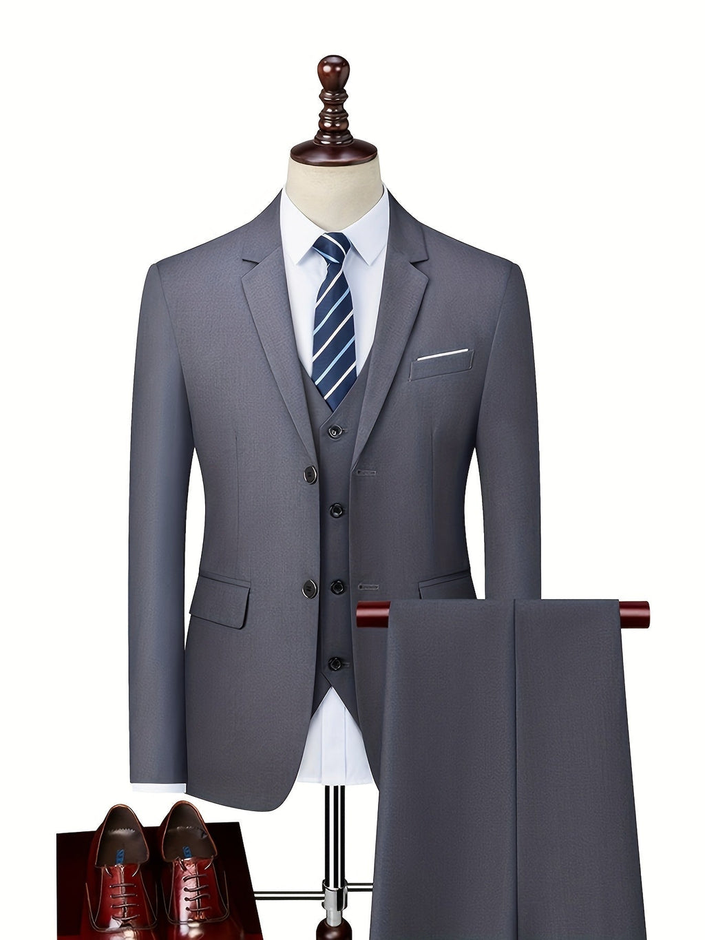 Men's Slim Fit Two-Piece Wedding Suit