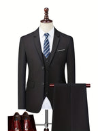 Men's Slim Fit Two-Piece Wedding Suit