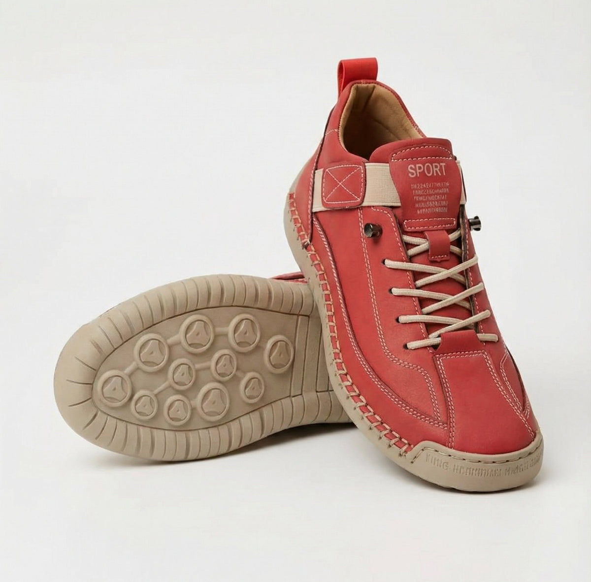 Women's Supportive Orthopedic Comfort Sneakers - Red