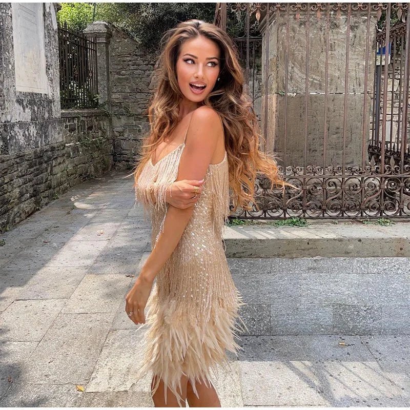 Women's Sleeveless Sparkle Summer Party Dress