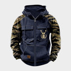 Men's Vintage Military Jacket - Blue