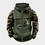 Men's Vintage Military Jacket - Green