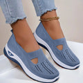 Women's Orthopedic Sneakers with Supportive Insole - Blue