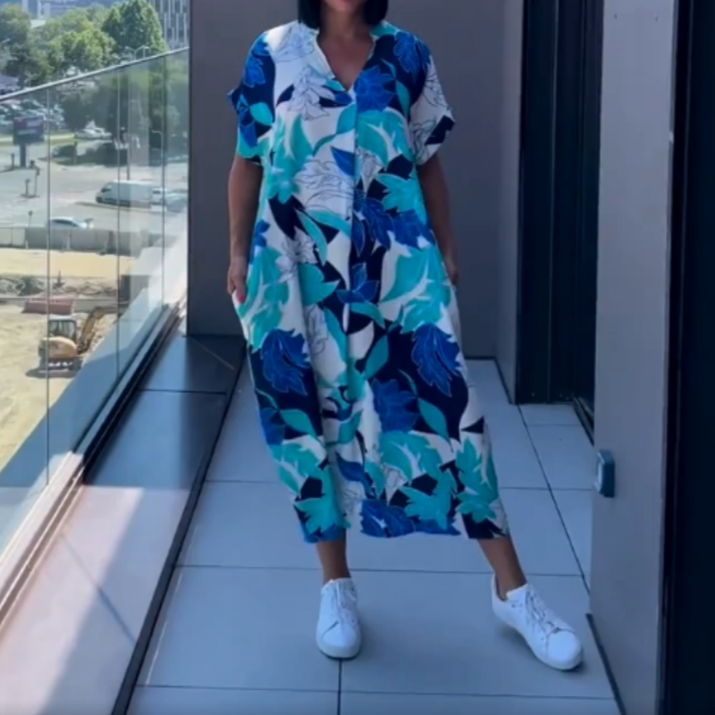 Women's Colorful Printed Dress