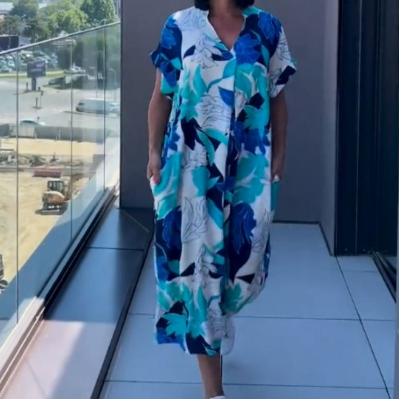 Women's Colorful Printed Dress
