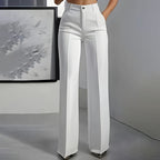 Women's High-Waisted Dress Pants - White