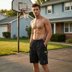 Men's Casual Cargo Shorts with Adjustable Drawstring