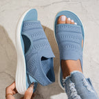 Women's Breathable Platform Sandals - Sky Blue