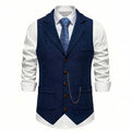 Men's Elegant Ultra-Comfortable Vest - Midnight Blue