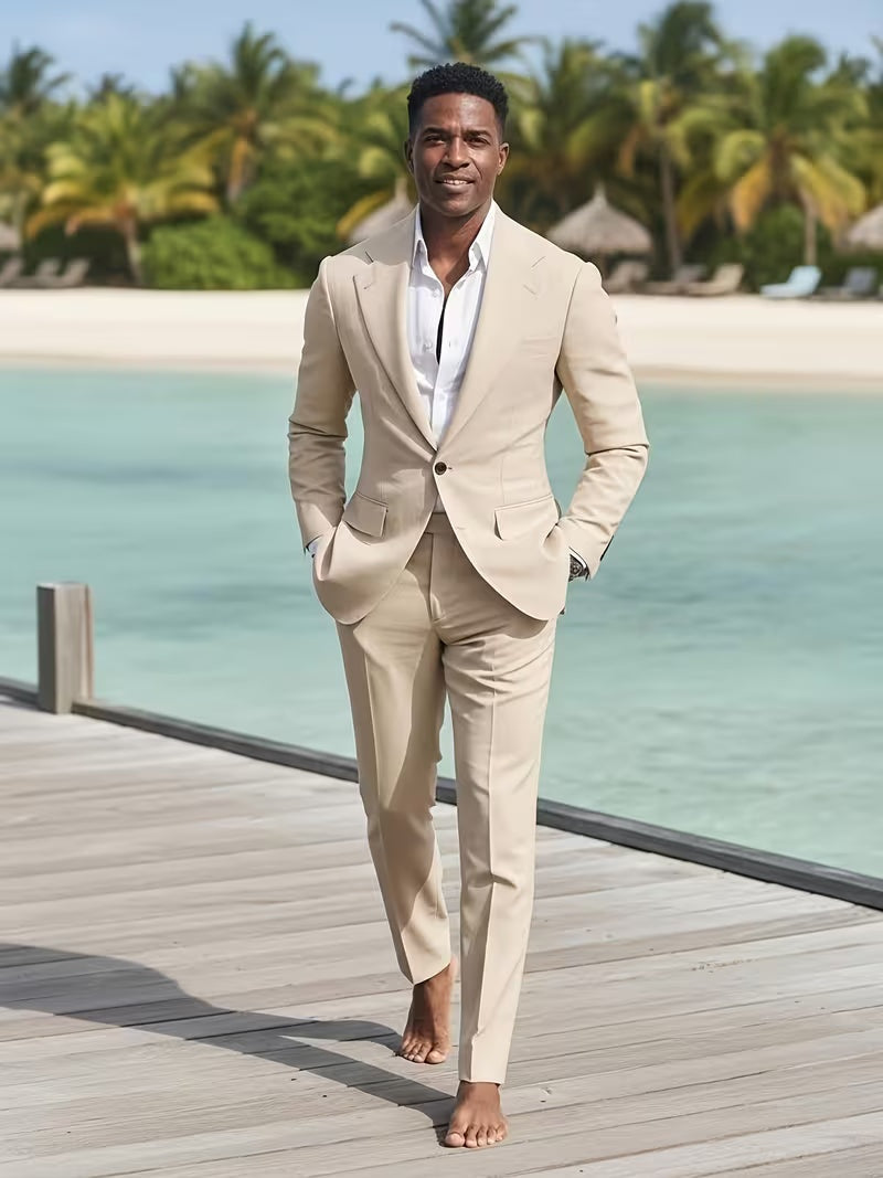 Men's Slim Fit Two-Piece Suit