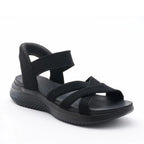 Women's Comfortable Flexible Sandals - Black