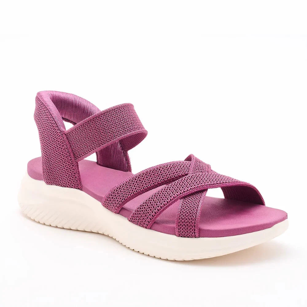 Women's Comfortable Flexible Sandals - Rose Pink