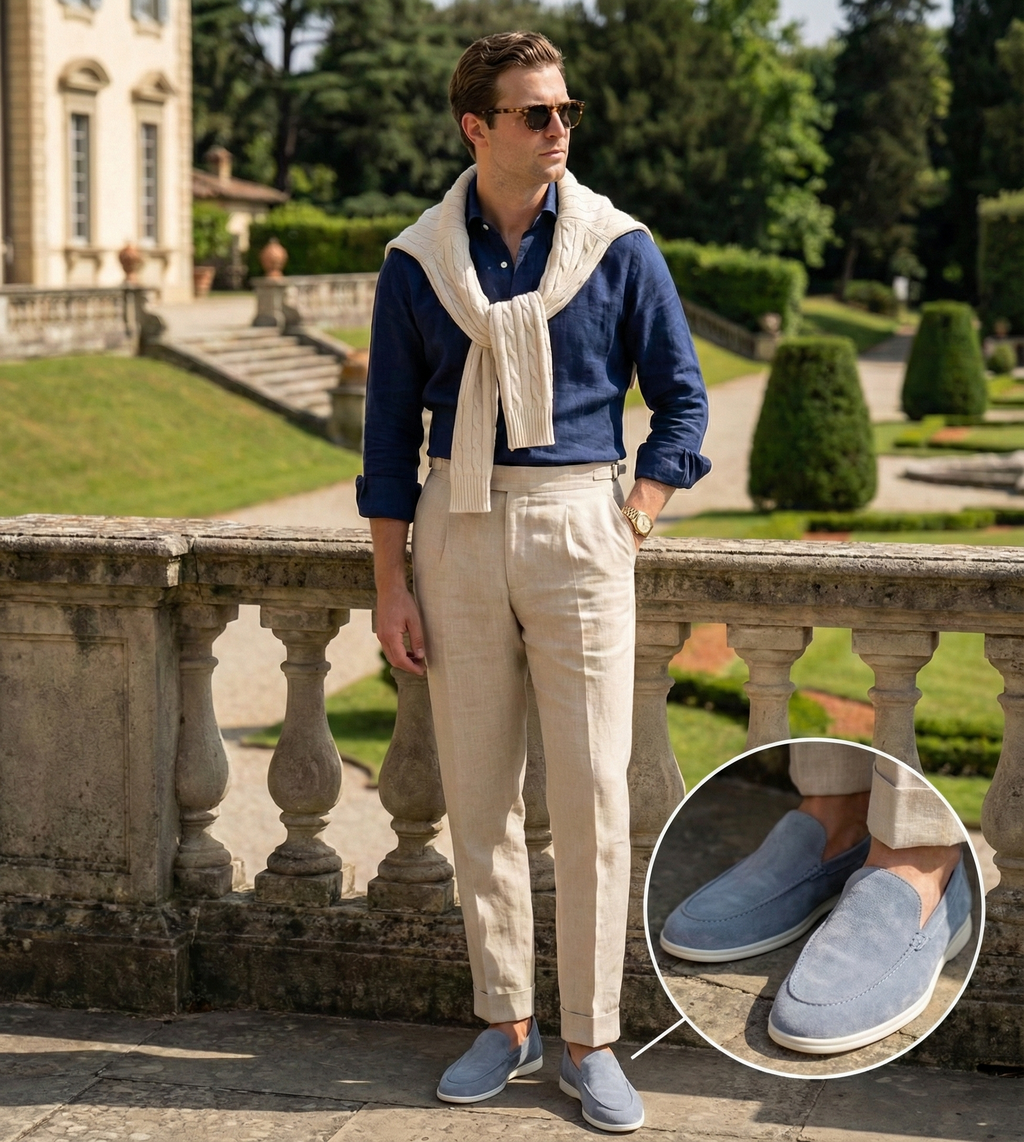Men's Suede Loafers