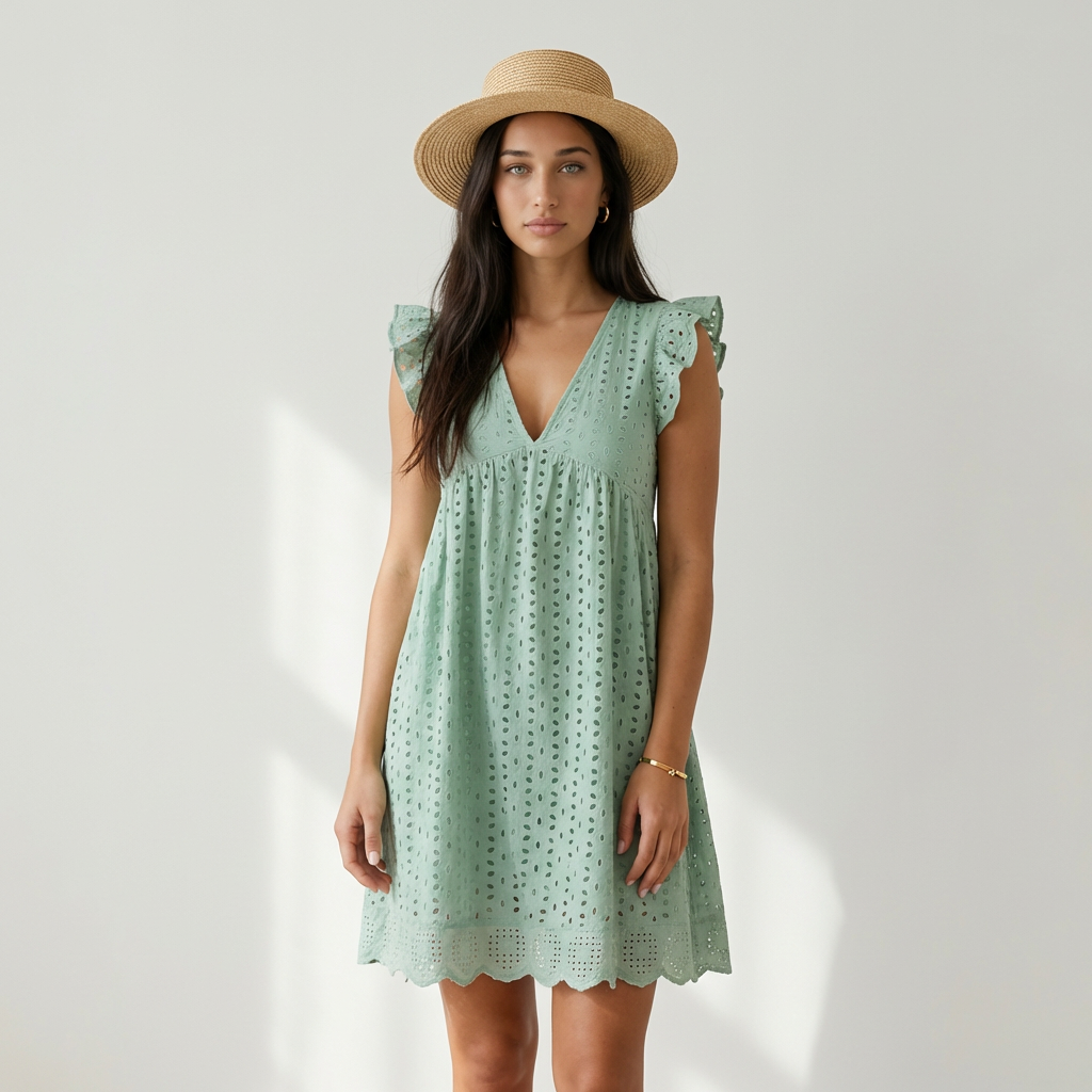 Women's Mini Dress - Green