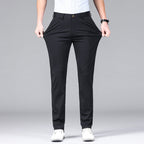 Men's Slim Fit Stretch Chino Pants - Black