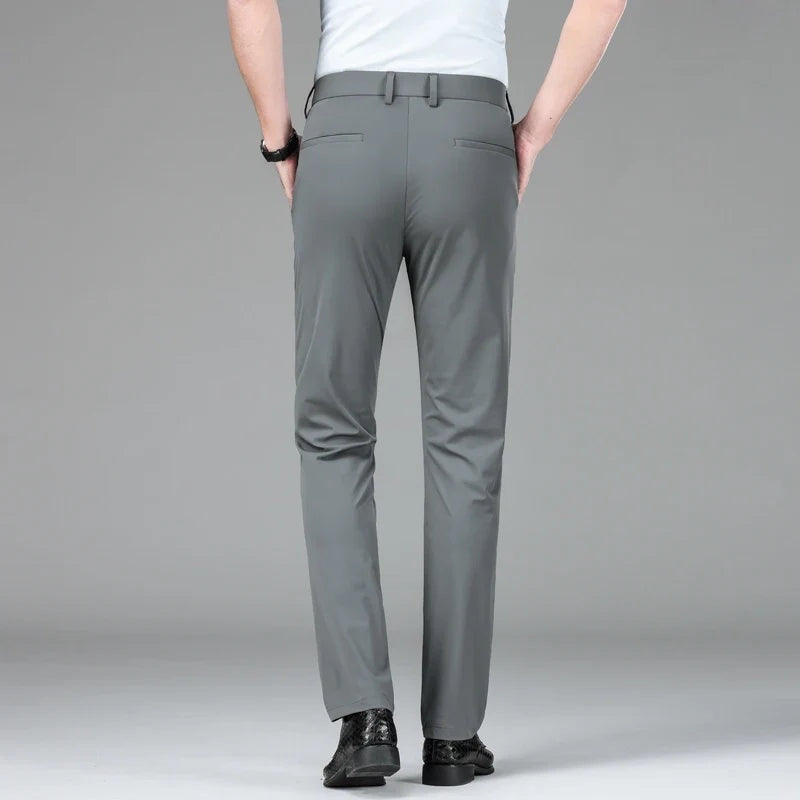 Men's Slim Fit Stretch Chino Pants - Gray