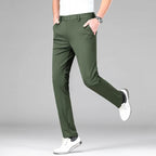 Men's Slim Fit Stretch Chino Pants - Green