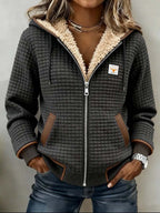 Women's Hooded Sherpa-Lined Padded Jacket