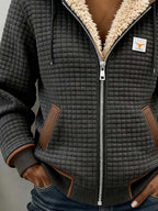 Women's Hooded Sherpa-Lined Padded Jacket